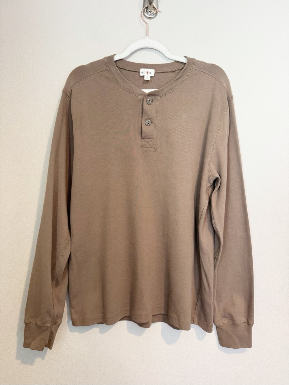 J. Crew Heritage brushed rib-knit henley